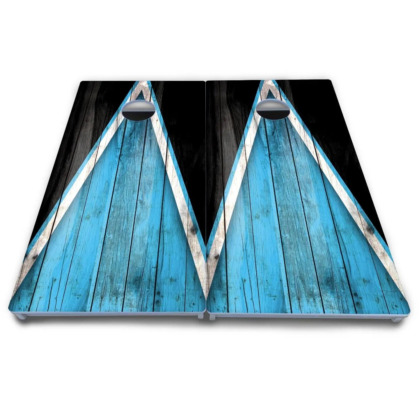 Sky Blue Triangle Cornhole Boards - All Weather Series Cornhole Solutions