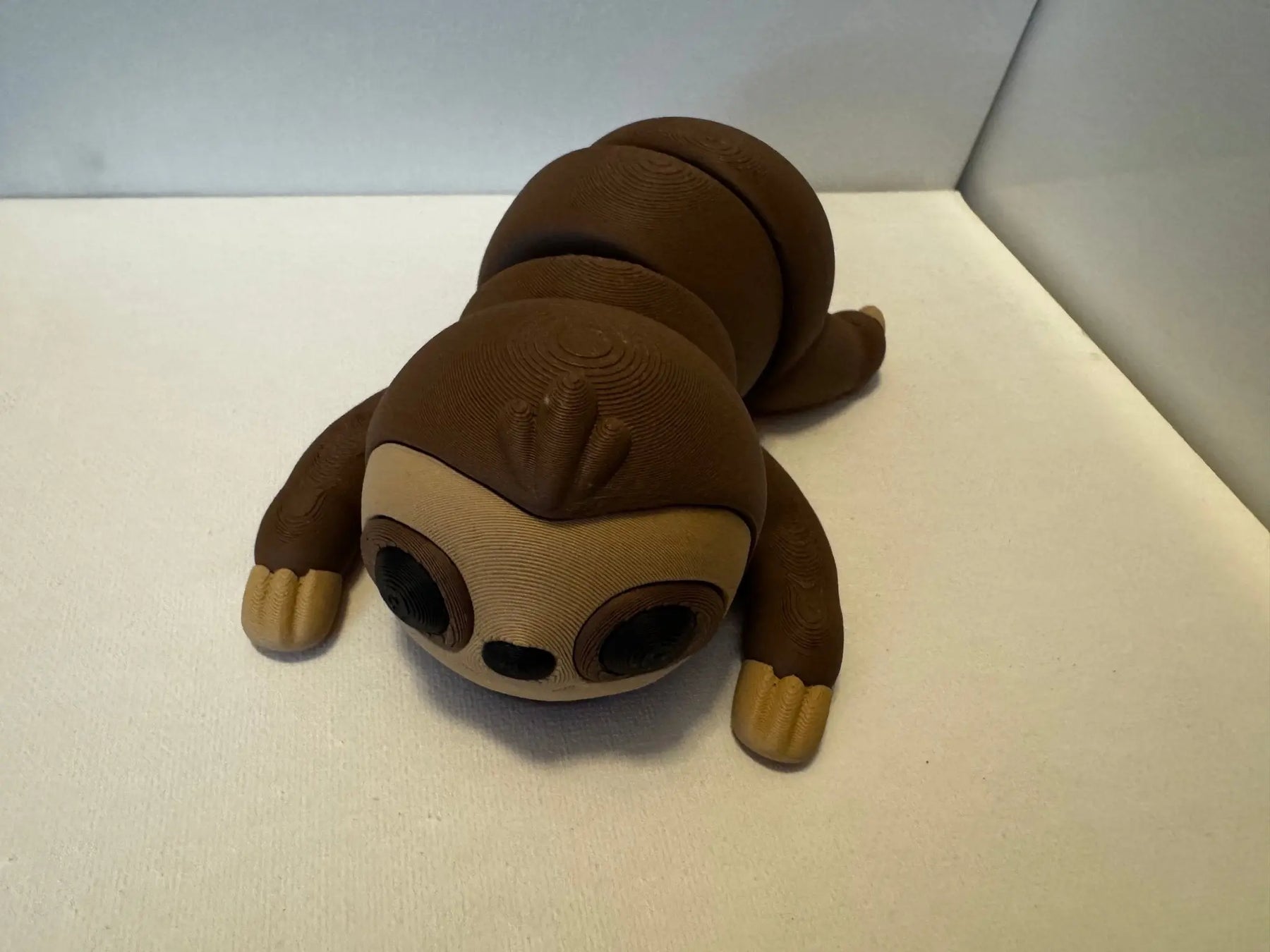 3D Printed Sloth Fidget Toy - Color Changing, Large Size - Stress Relief for Kids, Handmade in Mississippi