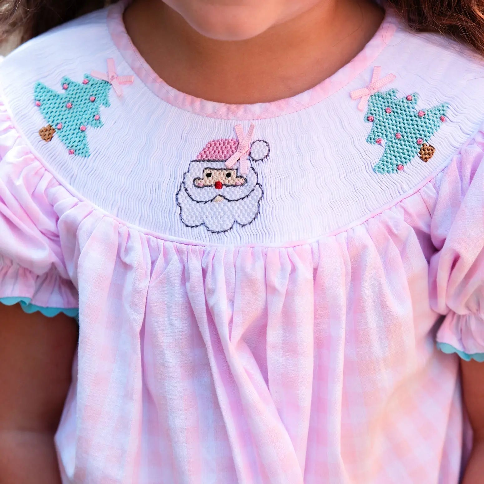 Smocked Christmas Dress Seven Lantern Lane