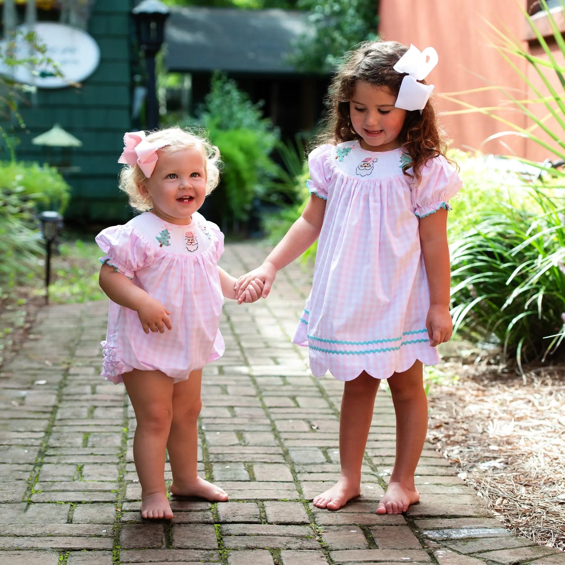 Smocked Christmas Dress Seven Lantern Lane