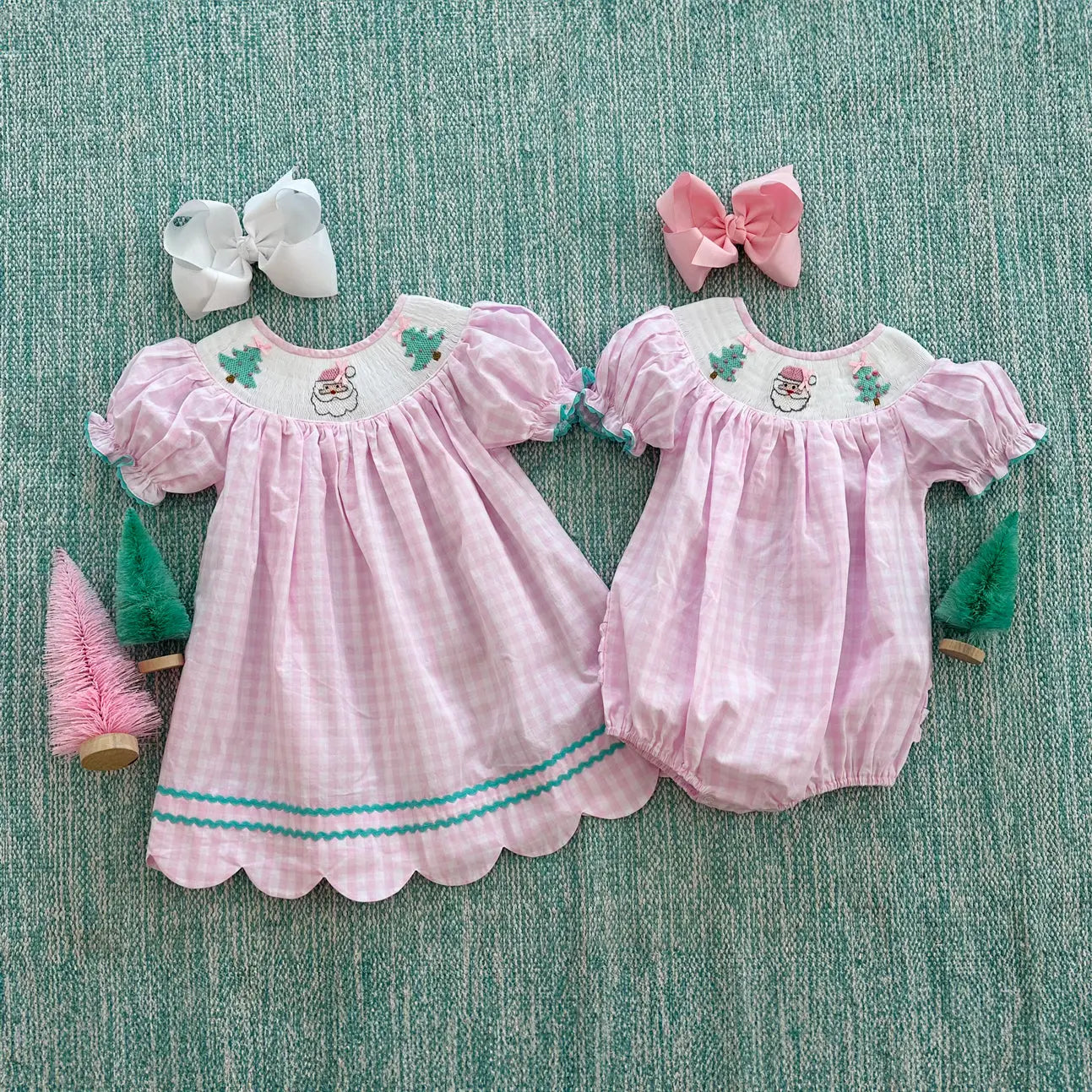 Smocked Christmas Dress Seven Lantern Lane