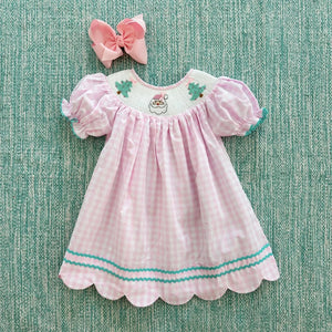 Smocked Christmas Dress Seven Lantern Lane