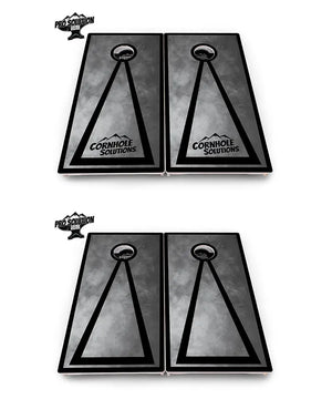 Smoke Triangle Cornhole Boards - Pro Solution Elite Series Cornhole Solutions