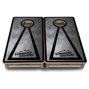 Smoke Triangle - Mini Cornhole Board Set (12" x 24") with 8 Mini Bags Cornhole Solutions