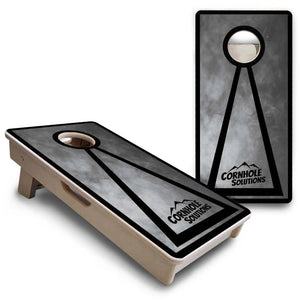 Smoke Triangle - Mini Cornhole Board Set (12" x 24") with 8 Mini Bags Cornhole Solutions
