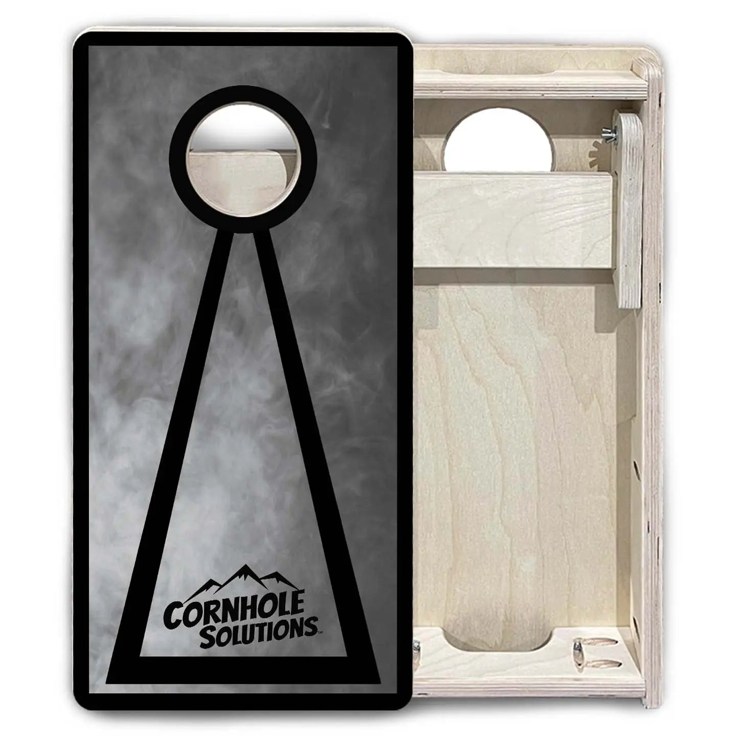 Smoke Triangle - Mini Cornhole Board Set (12" x 24") with 8 Mini Bags Cornhole Solutions