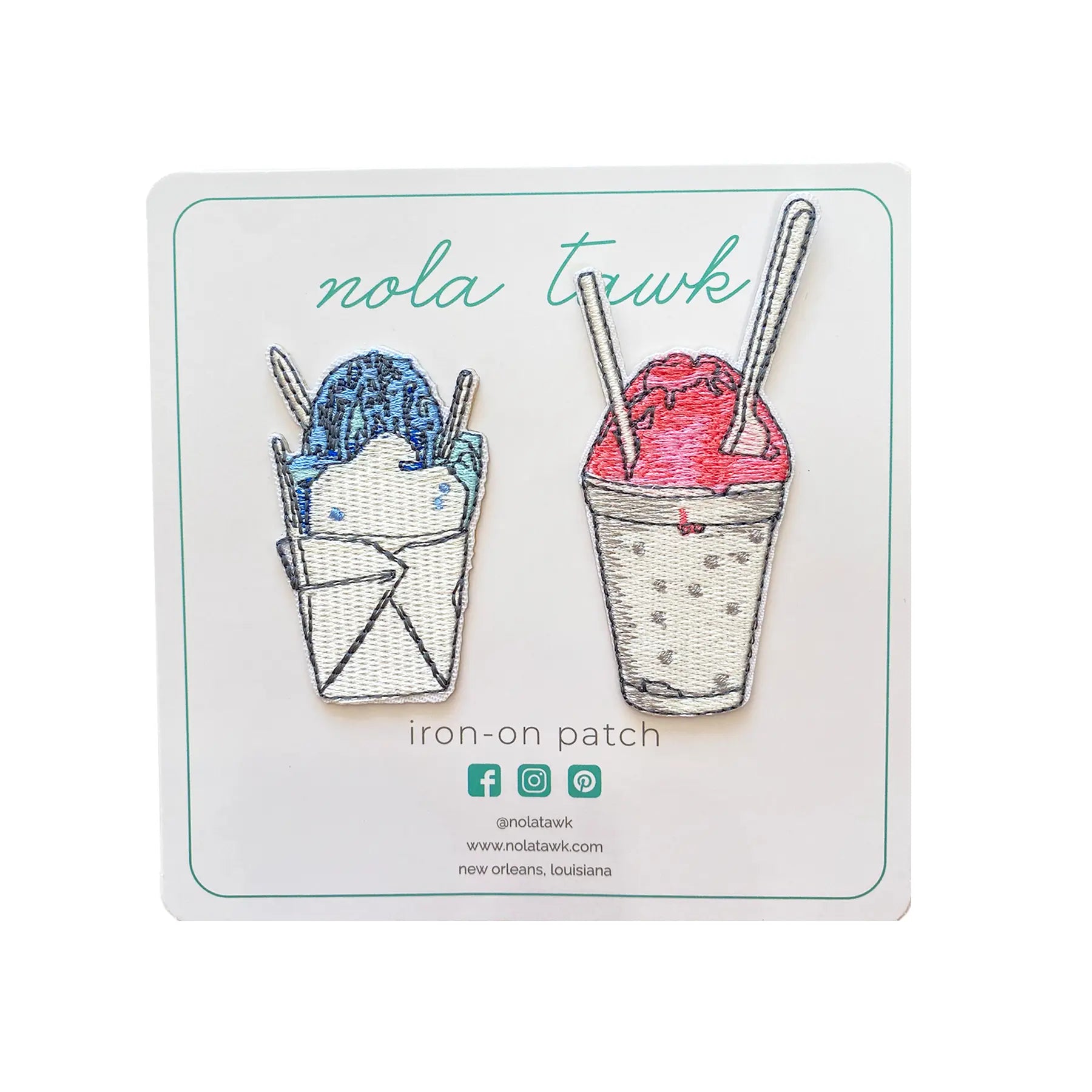 Snoball Iron-On Patch Nola Tawk