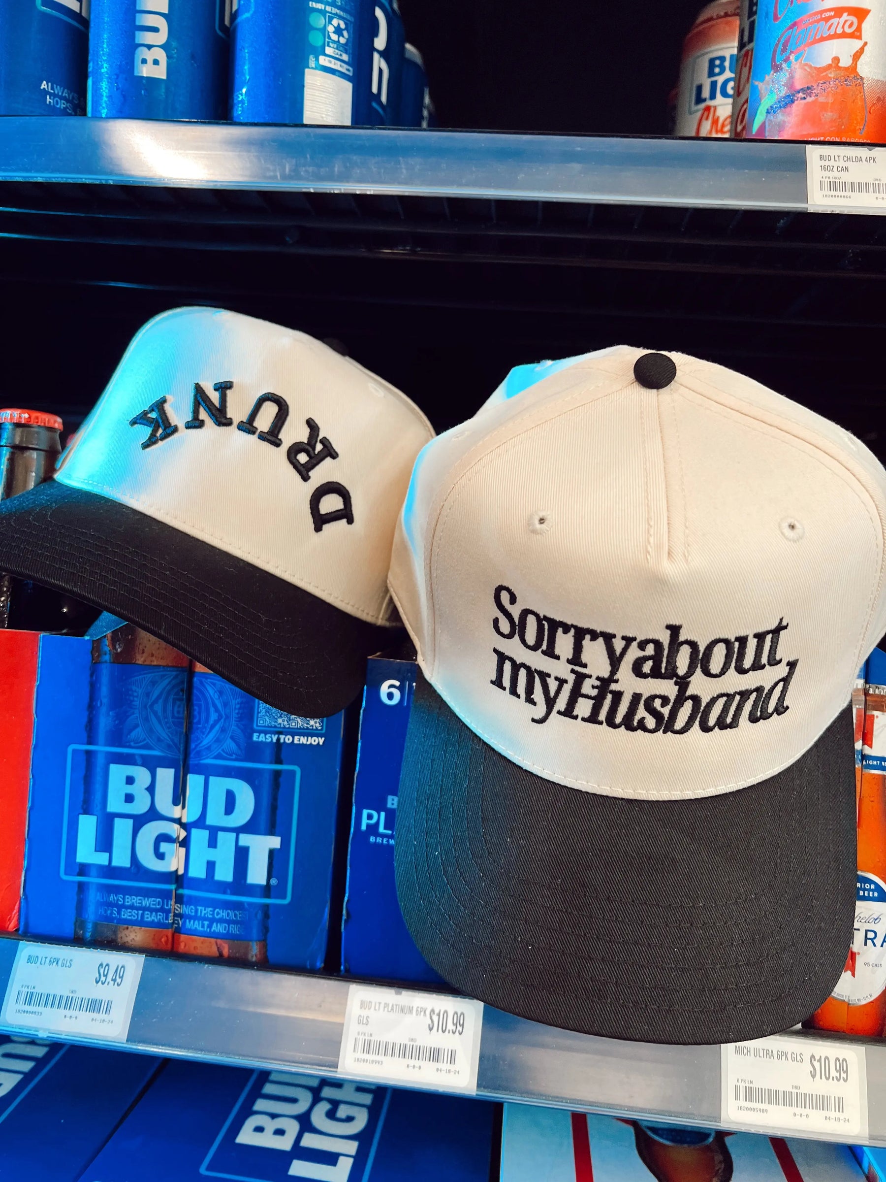 Sorry about my Husband / Wife Vintage Trucker Hat KenzKustomz