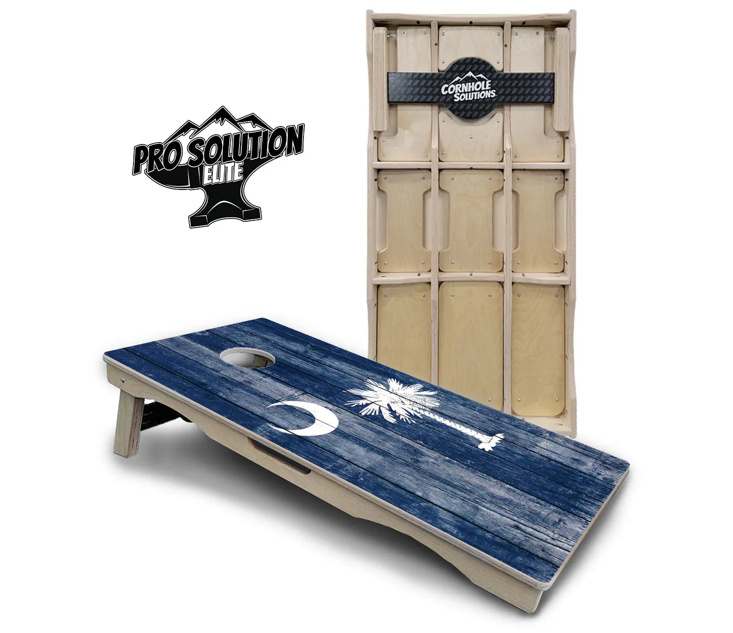 South Carolina Flag Cornhole Boards - Pro Solution Elite Series Cornhole Solutions