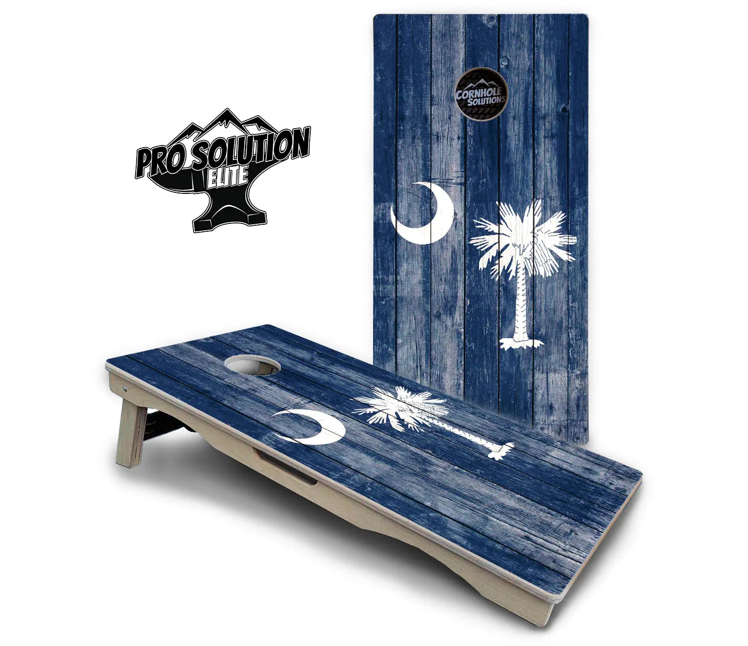 South Carolina Flag Cornhole Boards - Pro Solution Elite Series Cornhole Solutions