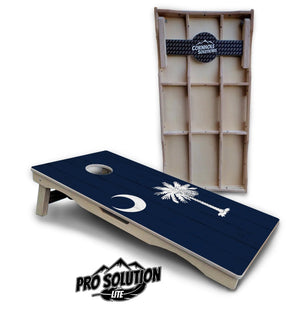 South Carolina Flag Cornhole Boards - Pro Solution Lite Series Cornhole Solutions