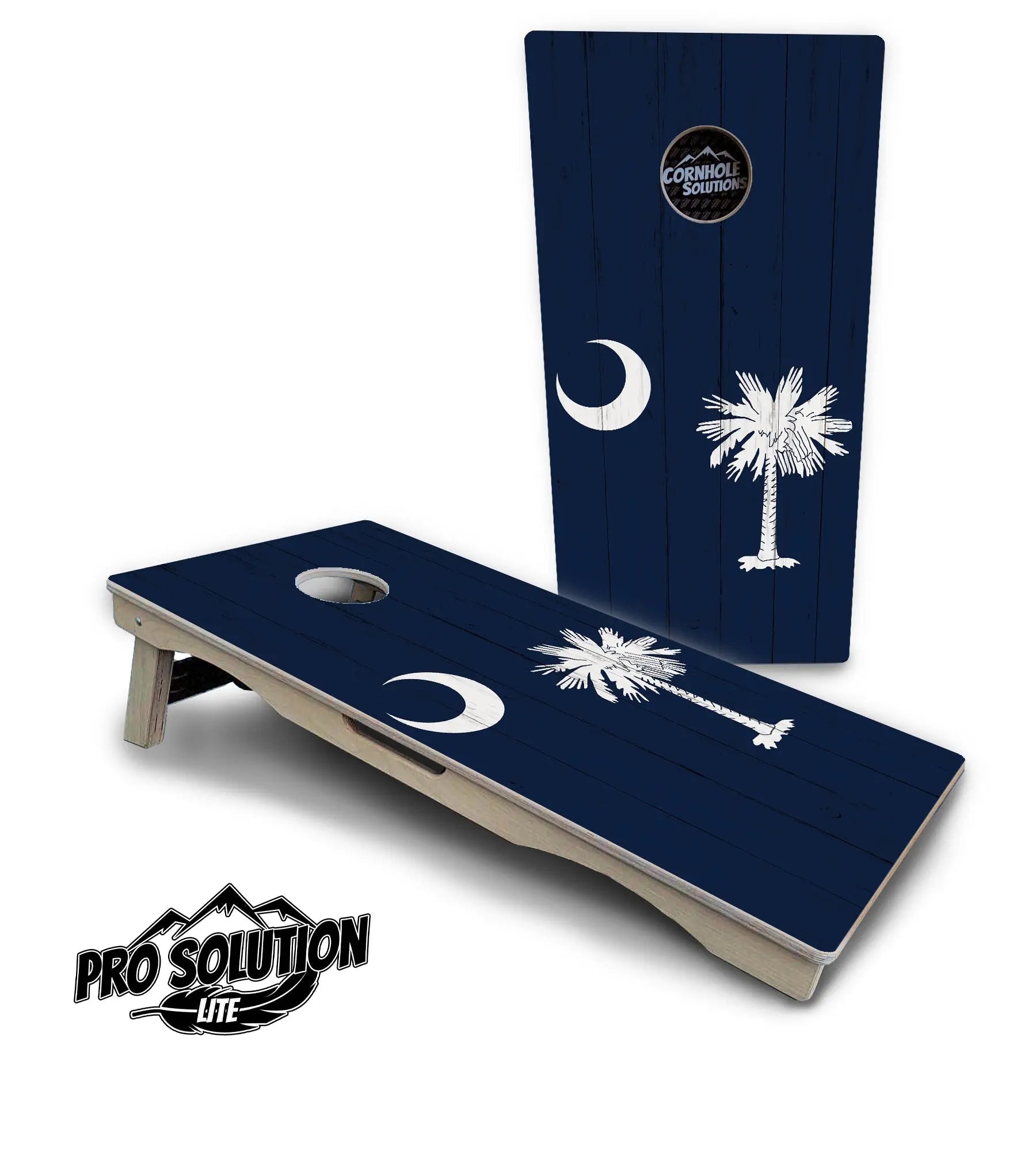 South Carolina Flag Cornhole Boards - Pro Solution Lite Series Cornhole Solutions