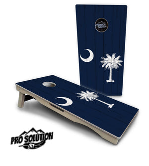South Carolina Flag Cornhole Boards - Pro Solution Lite Series Cornhole Solutions