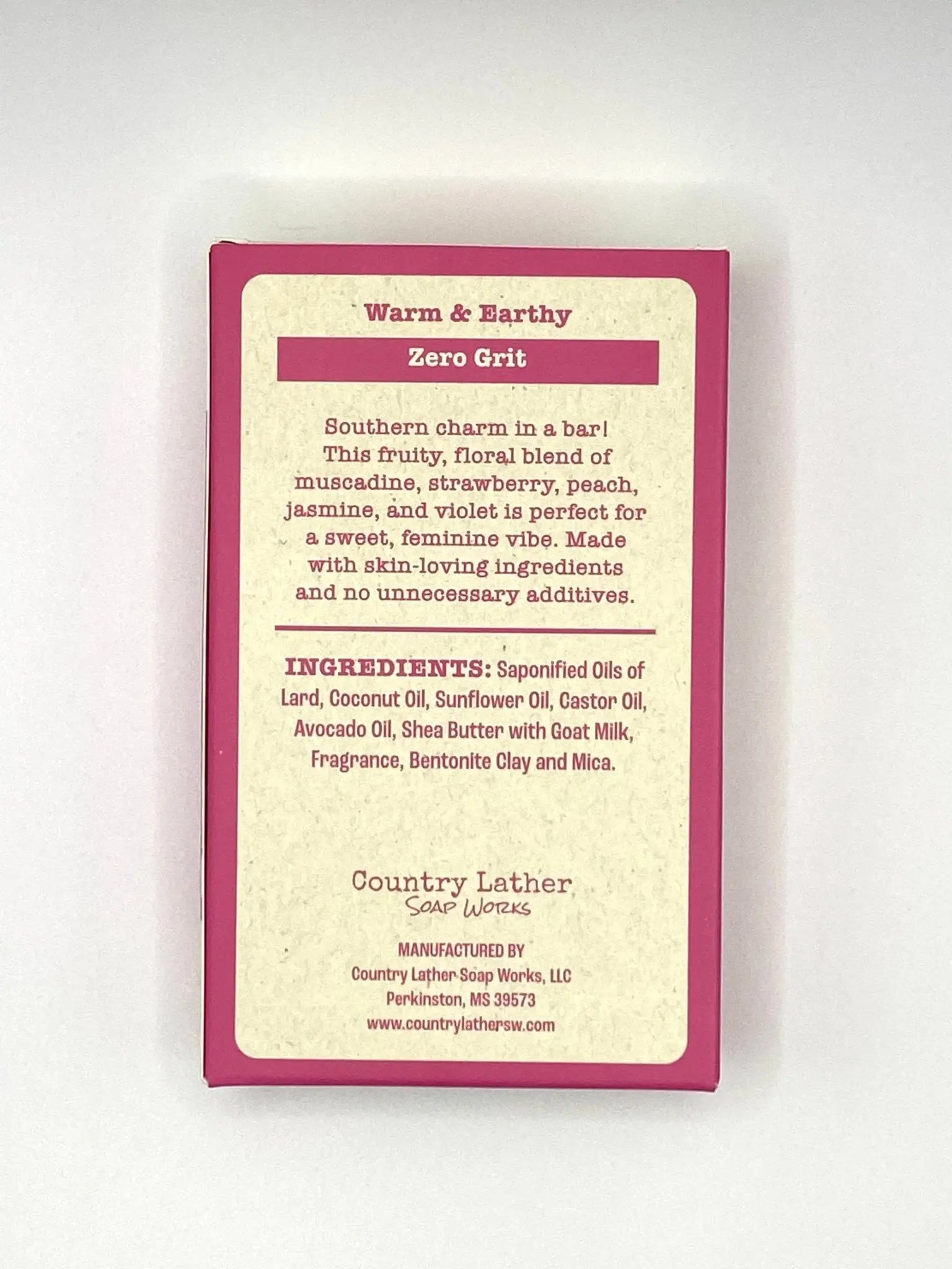 Southern Soul soap bar with warm floral scent