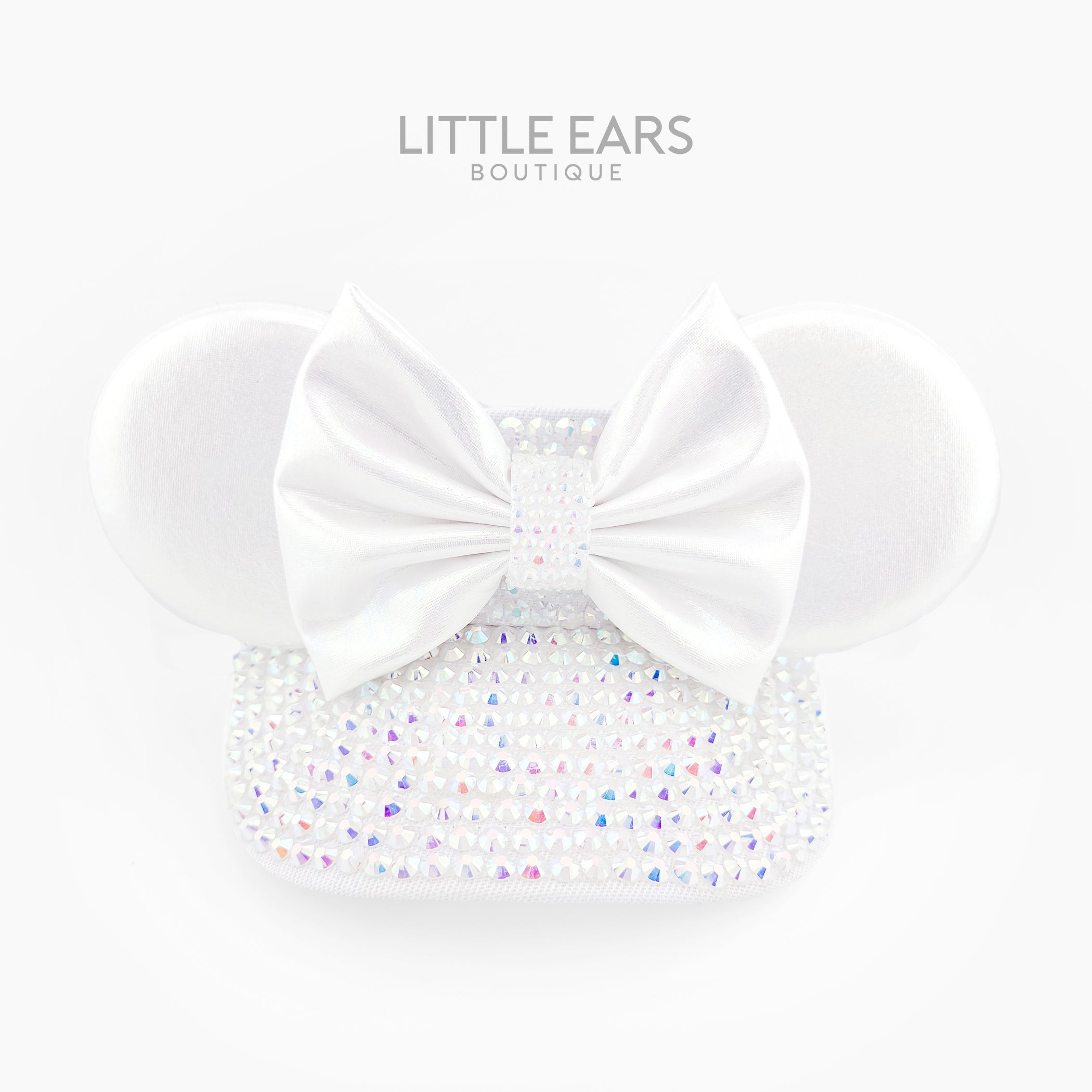 White Iridescent Mickey Visor