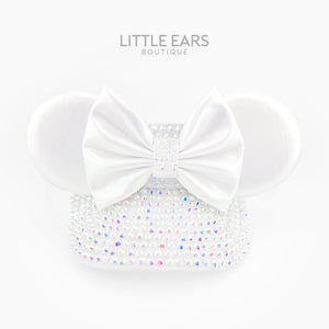 White Iridescent Mickey Visor