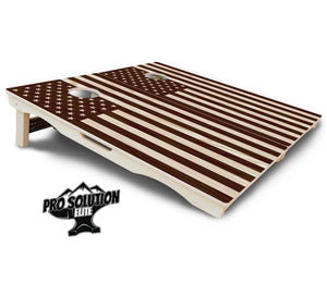 Stained Eagle & Flag Cornhole Boards - Pro Solution Elite Series Cornhole Solutions