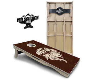 Stained Eagle & Flag Cornhole Boards - Pro Solution Elite Series Cornhole Solutions