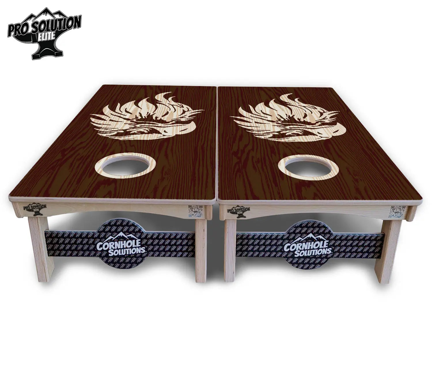 Stained Eagle & Flag Cornhole Boards - Pro Solution Elite Series Cornhole Solutions