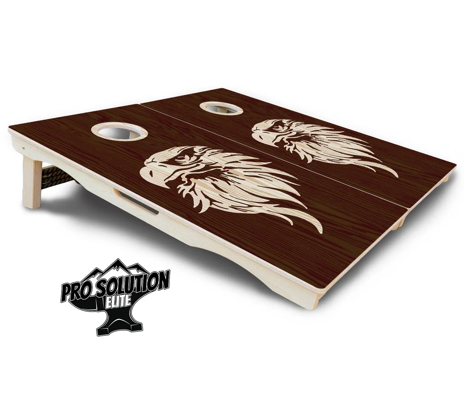 Stained Eagle & Flag Cornhole Boards - Pro Solution Elite Series Cornhole Solutions