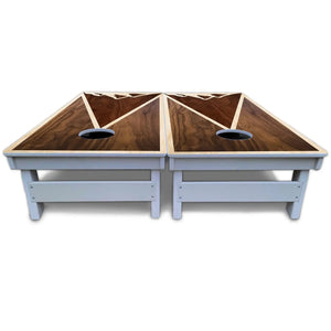 Stained Mountain Scene Cornhole Boards - All Weather Series Cornhole Solutions