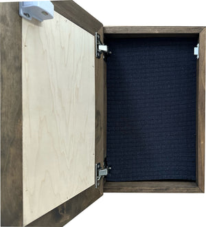 American Flag Hidden Gun Storage Cabinet - Stand For The Flag, Kneel For The Cross Concealed Gun Storage by Bellewood Designs, gun safes detail photo 14