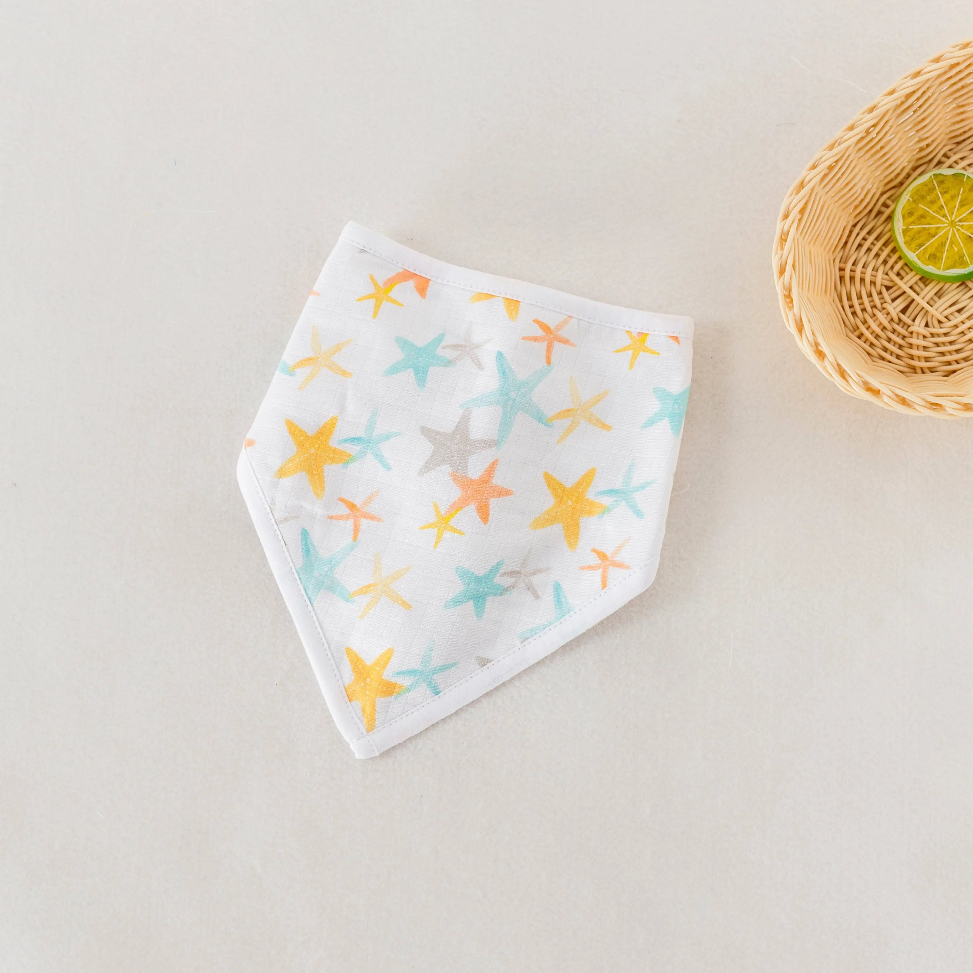 Starfish Organic Muslin Bib Nola Tawk