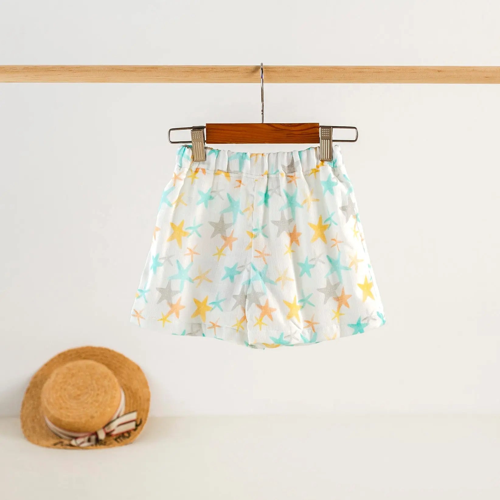 Starfish Organic Muslin Shorts Nola Tawk