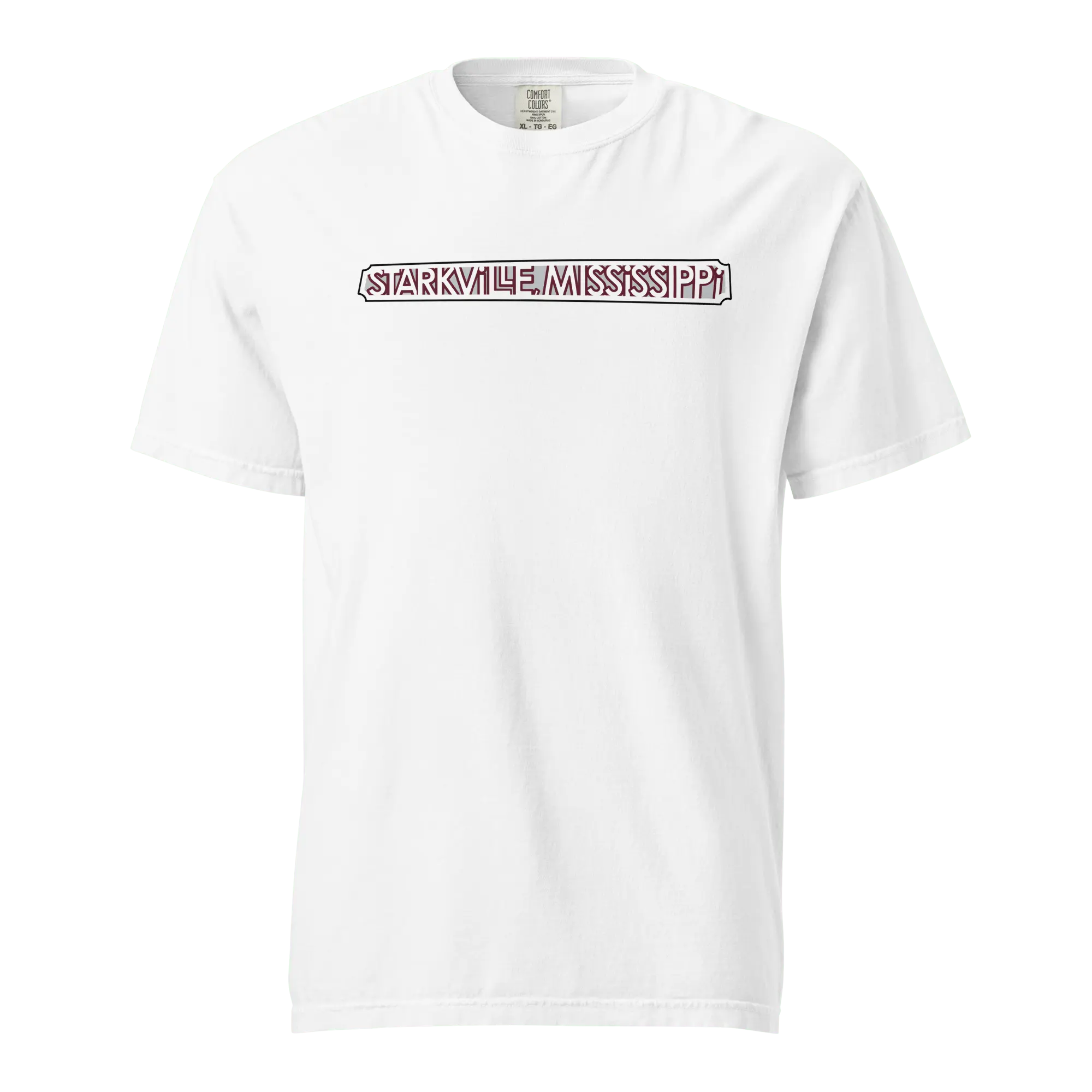 Starkville Mississippi T-Shirt: Starkvegas Collage Art Comfort Colors Tee by Main Street Collective