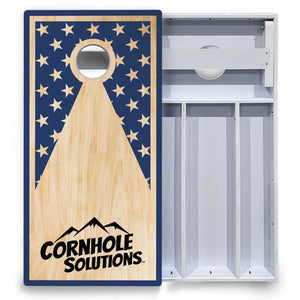 Stars & Stripes CS Logo Cornhole Boards - All Weather Series