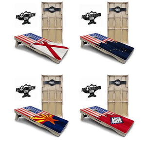 State Flag Designs Alabama to Georgia Cornhole Boards - Pro Solution Elite Series Cornhole Solutions