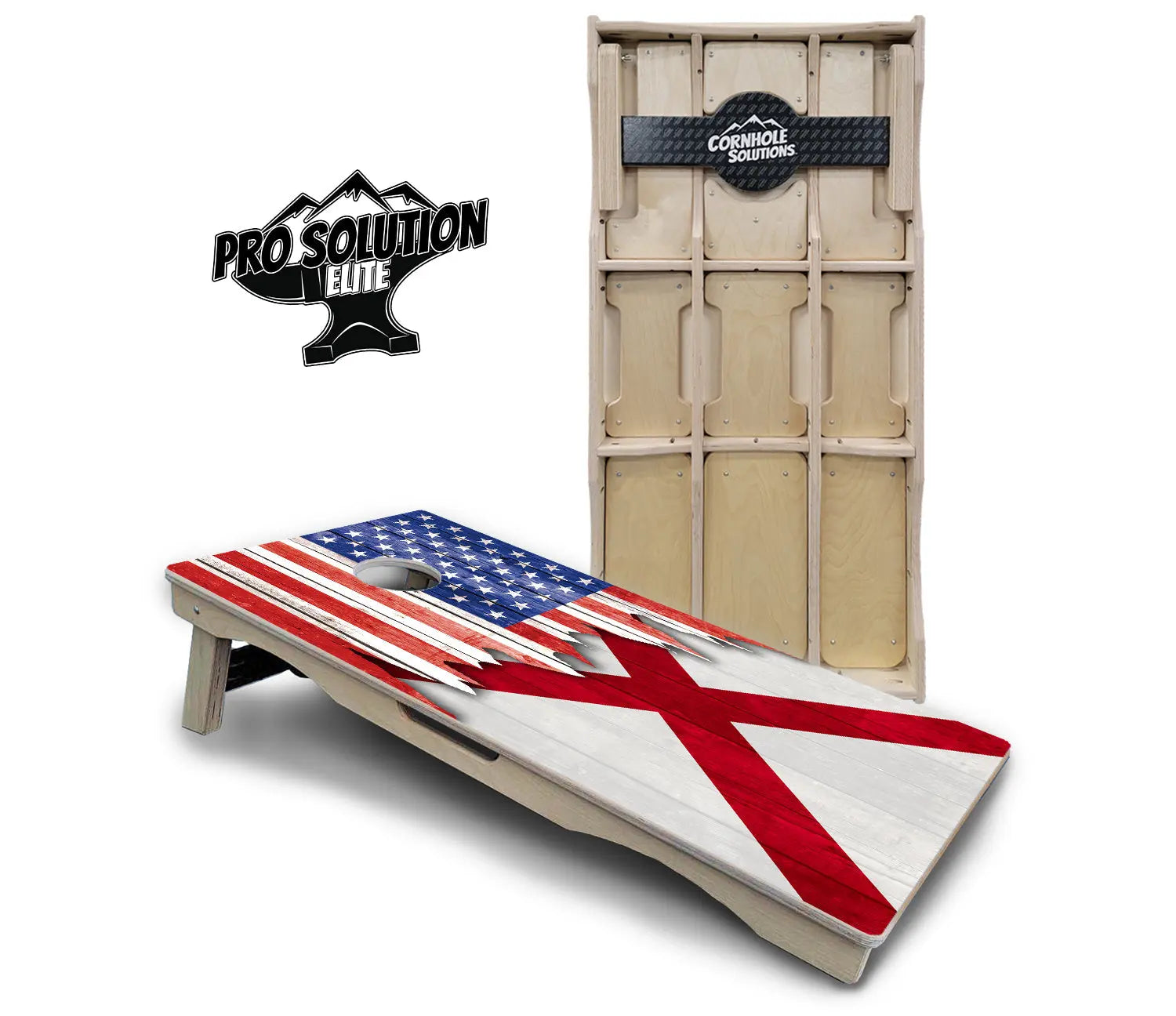 State Flag Designs Alabama to Georgia Cornhole Boards - Pro Solution Elite Series Cornhole Solutions