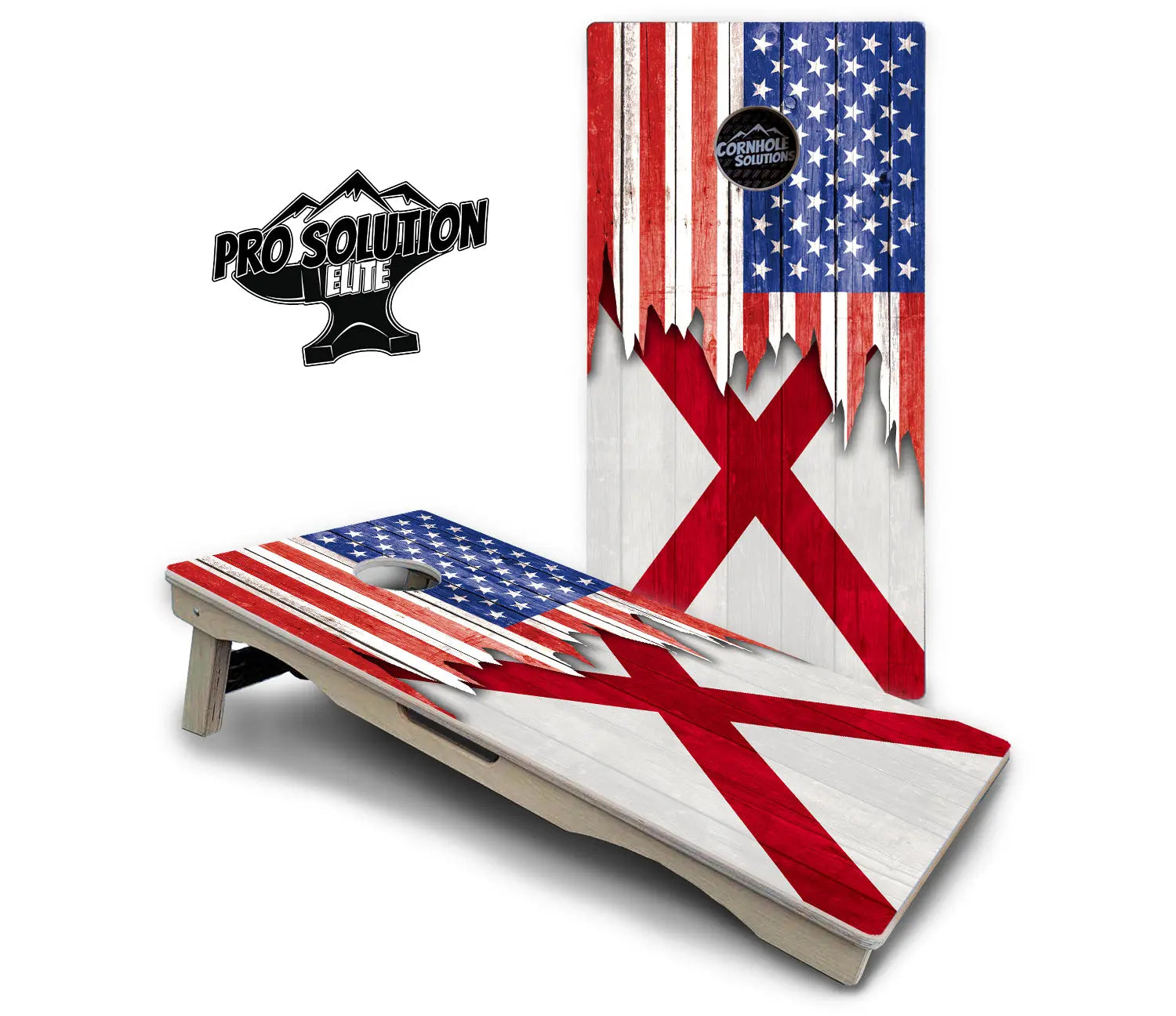 State Flag Designs Alabama to Georgia Cornhole Boards - Pro Solution Elite Series Cornhole Solutions