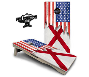 State Flag Designs Alabama to Georgia Cornhole Boards - Pro Solution Elite Series Cornhole Solutions