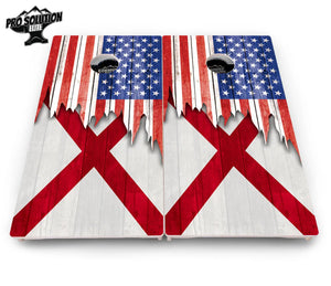 State Flag Designs Alabama to Georgia Cornhole Boards - Pro Solution Elite Series Cornhole Solutions