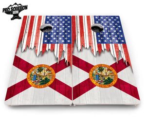 State Flag Designs Alabama to Georgia Cornhole Boards - Pro Solution Elite Series Cornhole Solutions