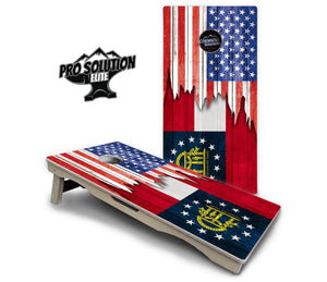State Flag Designs Alabama to Georgia Cornhole Boards - Pro Solution Elite Series Cornhole Solutions