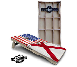 State Flag Designs Alabama to Georgia Cornhole Boards - Pro Solution Lite Series Cornhole Solutions