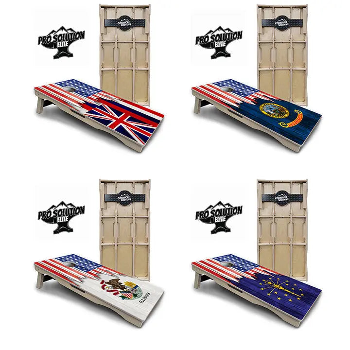 State Flag Designs Hawaii to Maryland Cornhole Boards - Pro Solution Elite Series Cornhole Solutions