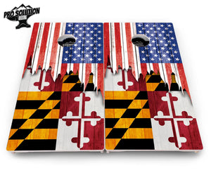 State Flag Designs Hawaii to Maryland Cornhole Boards - Pro Solution Elite Series Cornhole Solutions