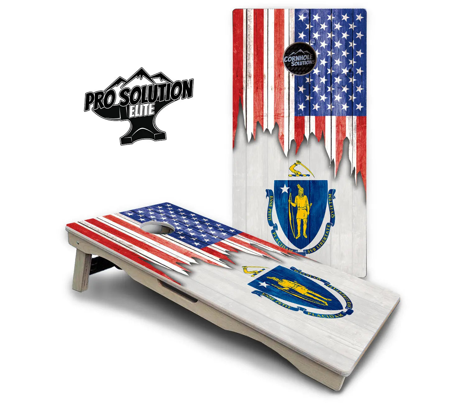 State Flag Designs Massachusetts to New Jersey Cornhole Boards - Pro Solution Elite Series Cornhole Solutions