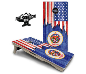 State Flag Designs Massachusetts to New Jersey Cornhole Boards - Pro Solution Elite Series Cornhole Solutions