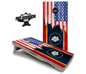 State Flag Designs Massachusetts to New Jersey Cornhole Boards - Pro Solution Elite Series Cornhole Solutions
