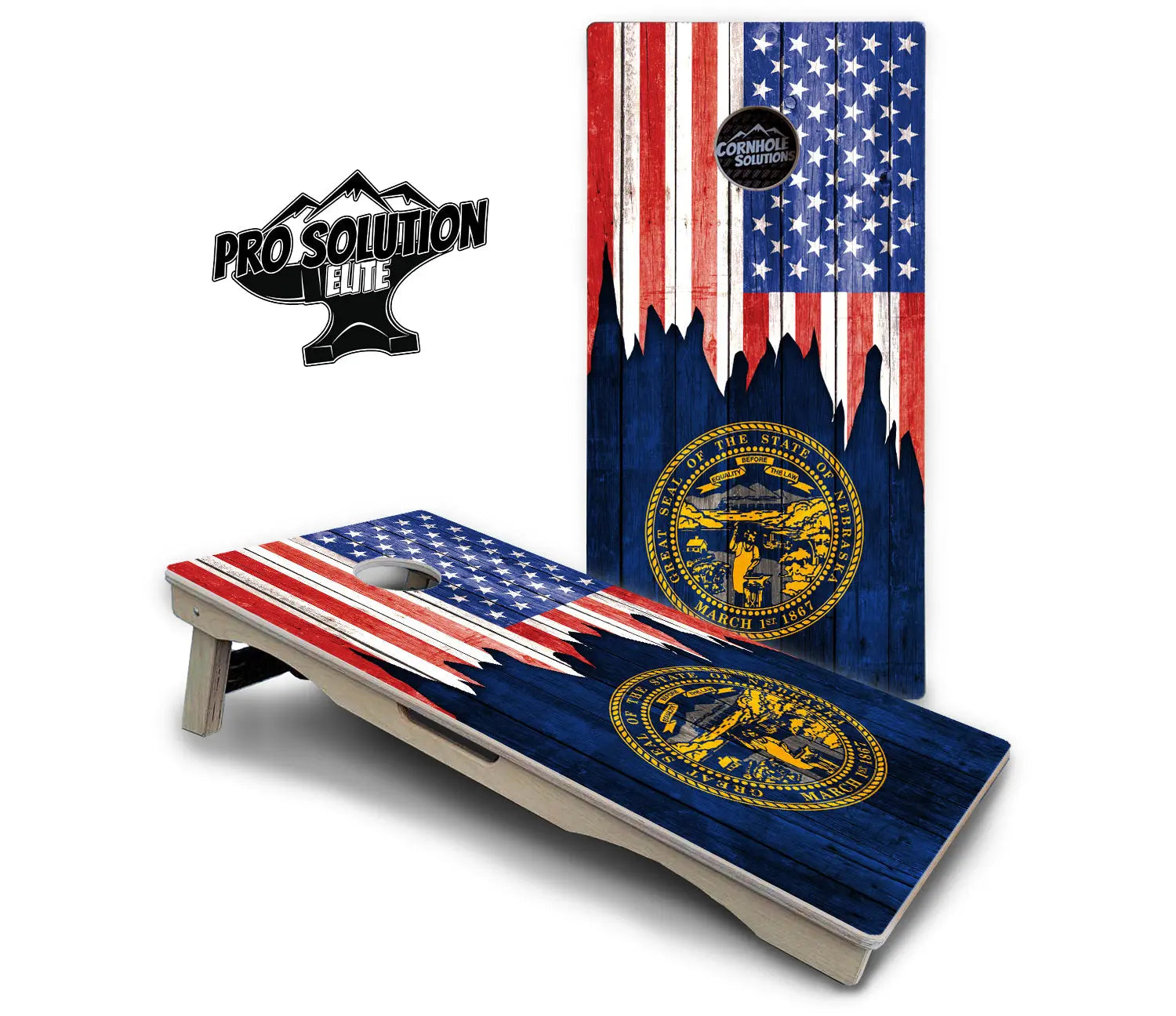 State Flag Designs Massachusetts to New Jersey Cornhole Boards - Pro Solution Elite Series Cornhole Solutions