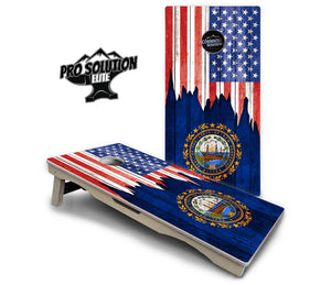 State Flag Designs Massachusetts to New Jersey Cornhole Boards - Pro Solution Elite Series Cornhole Solutions