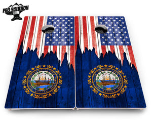 State Flag Designs Massachusetts to New Jersey Cornhole Boards - Pro Solution Elite Series Cornhole Solutions