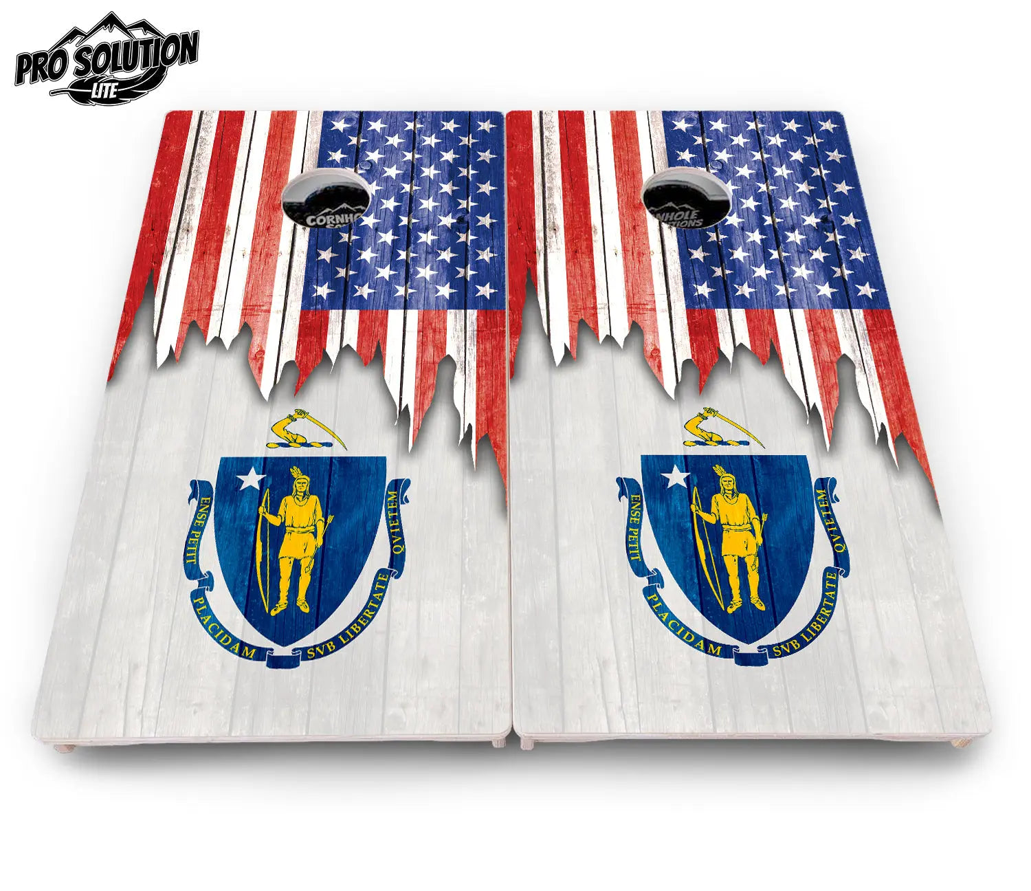 State Flag Designs Massachusetts to New Jersey Cornhole Boards - Pro Solution Lite Series Cornhole Solutions
