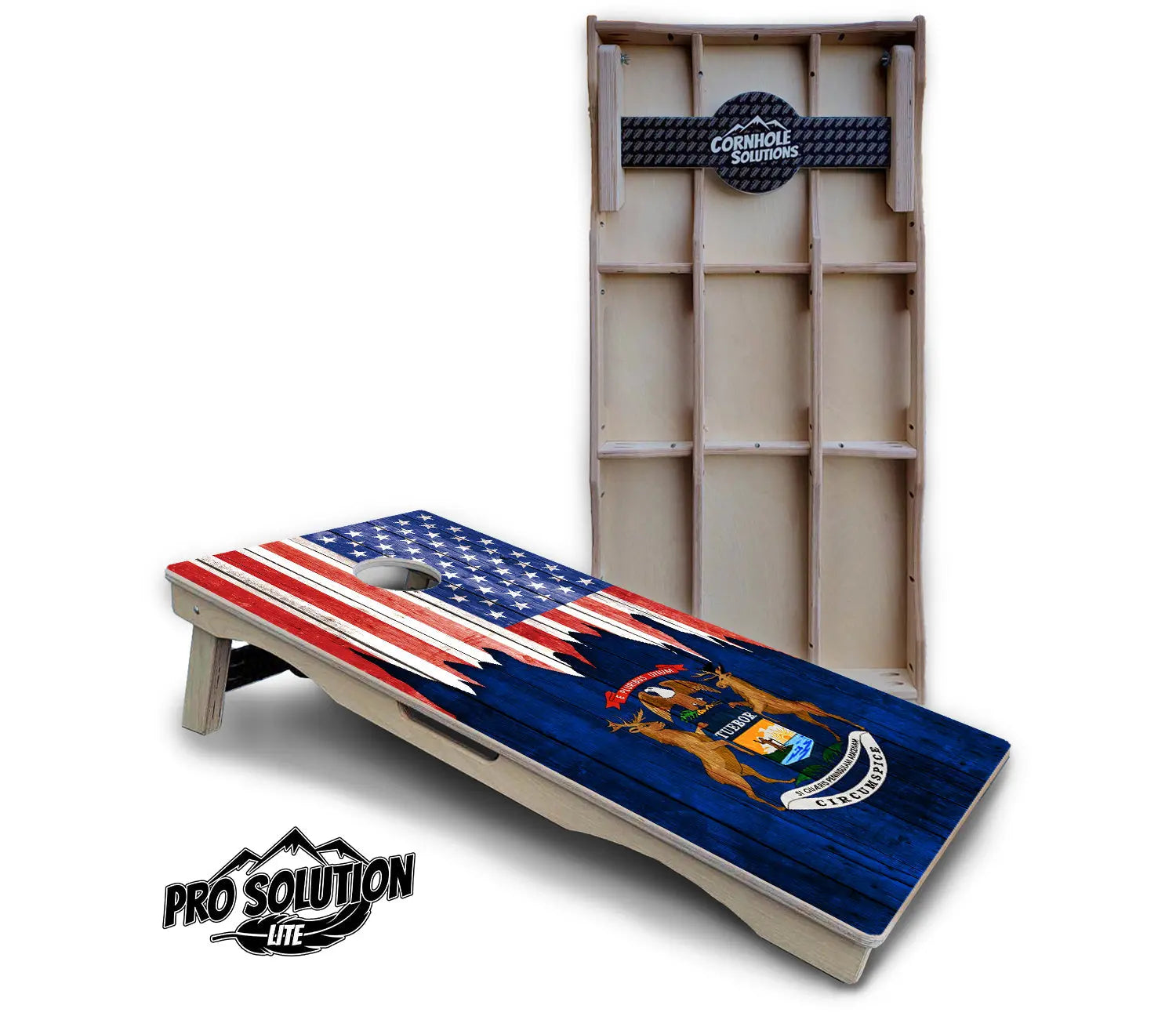 State Flag Designs Massachusetts to New Jersey Cornhole Boards - Pro Solution Lite Series Cornhole Solutions