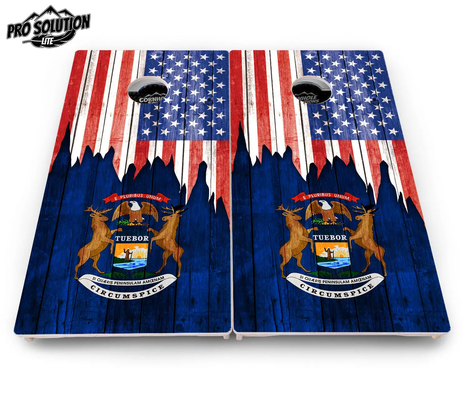 State Flag Designs Massachusetts to New Jersey Cornhole Boards - Pro Solution Lite Series Cornhole Solutions