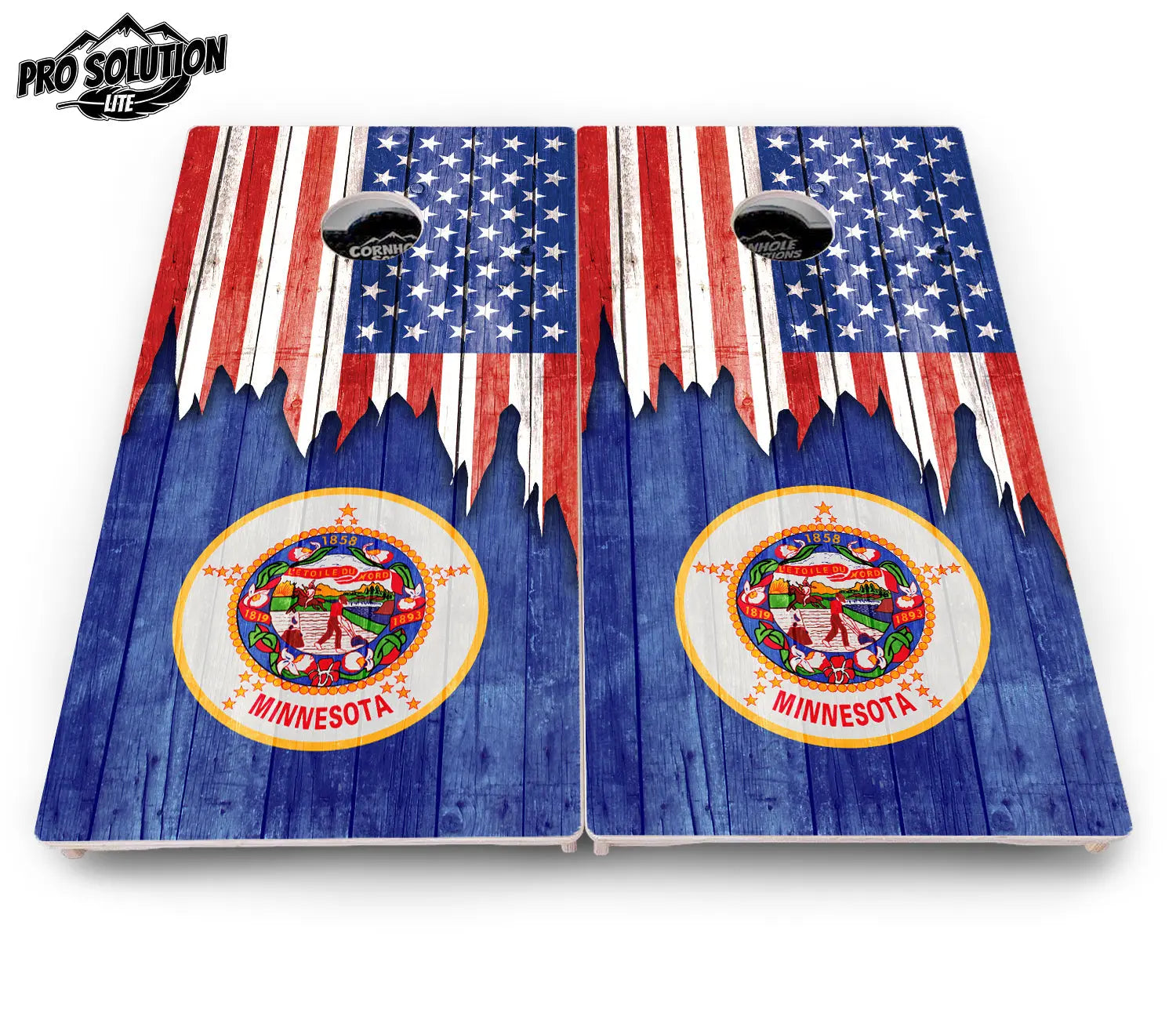 State Flag Designs Massachusetts to New Jersey Cornhole Boards - Pro Solution Lite Series Cornhole Solutions